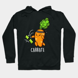 Carrate Cute Funny Karate Carrot Pun Hoodie